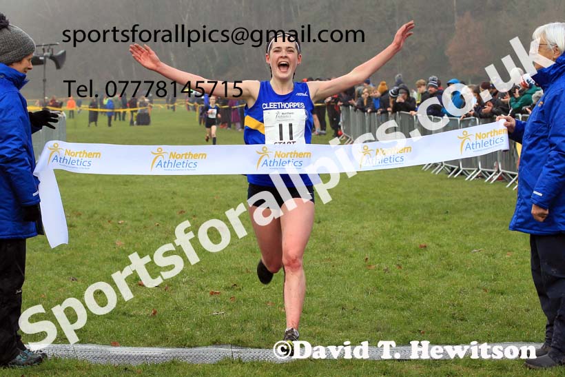 Junior Womens 2023 Northern Cross Country Champs., Witton Park, Blackburn. Photo: David T. Hewitson/Sports for All Pics